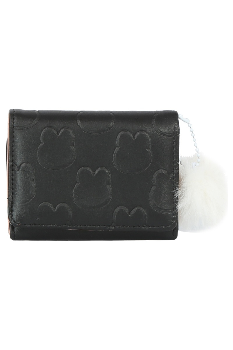 Embossed Bunny Tri Fold Wallet