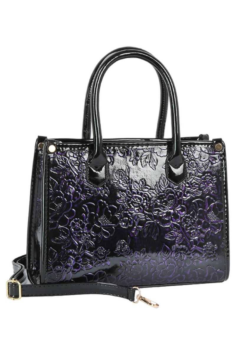 Embossed Flower 3 In 1 Satchel Set