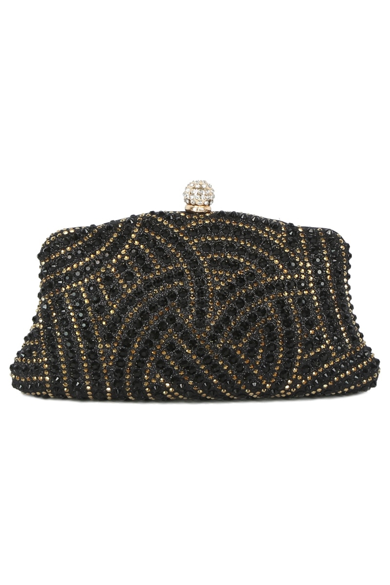 Rhinestone Embellishment Evening Clutch Bag