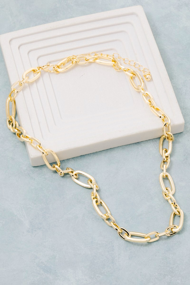 Cable Chain Link Necklace