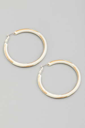 Circle Latch Hoop Earrings
