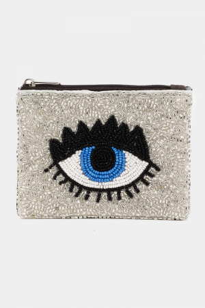 Beaded Eye Coin Purse