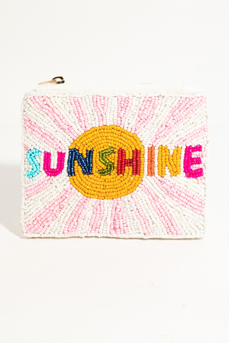 Sunshine Beaded Coin Purse