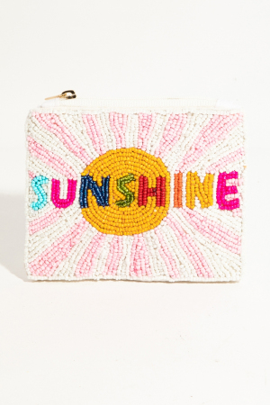 Sunshine Beaded Coin Purse