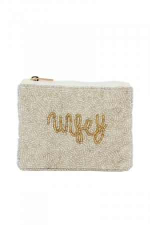 Beaded Wifey Coin Purse