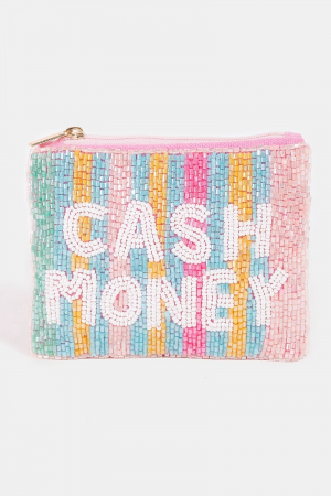 Cash Money Print Coin Purse