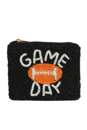 Game Day Beaded Coin Purse