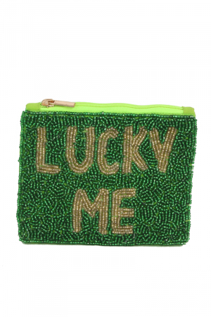 Lucky Me Beaded Coin Purse