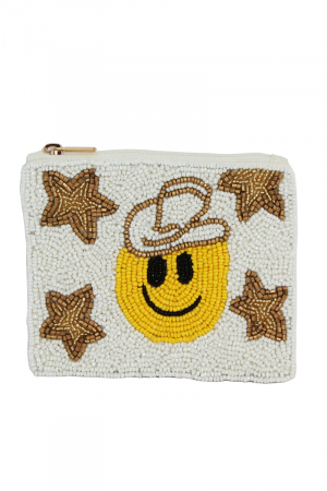 Cowboy Smiley Face Coin Purse