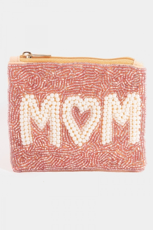 Pearl And Seeded Mom Coin Purse