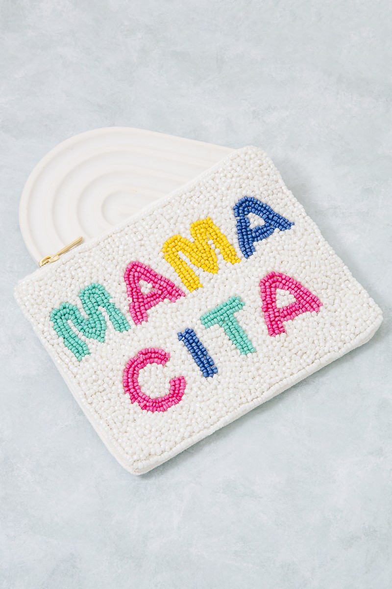 Seed Beaded Mama Cita Coin Purse
