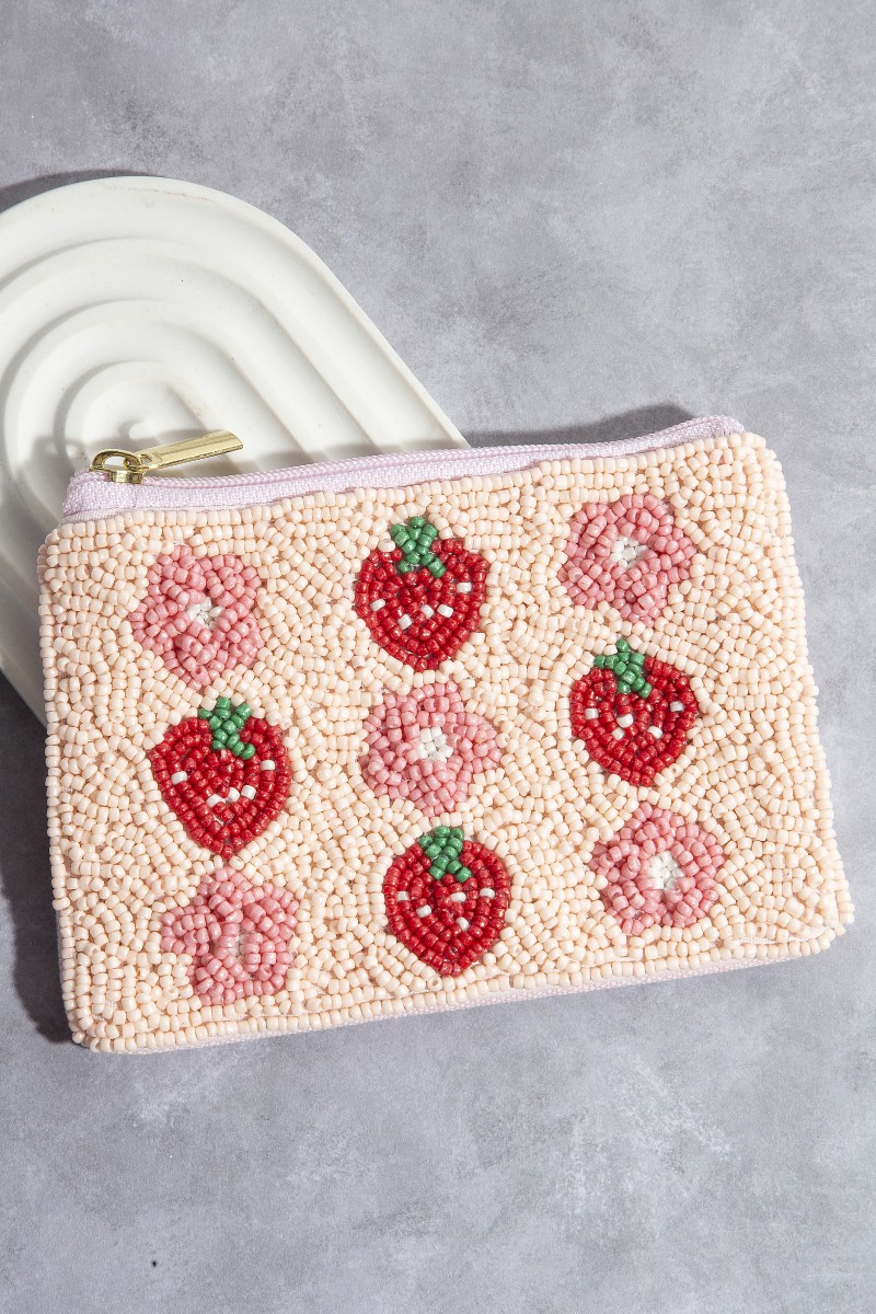 Assorted Flower Strawberry Coin Purse