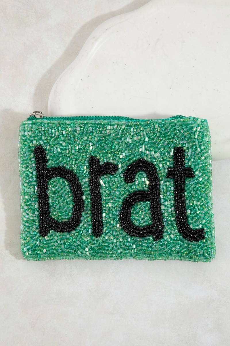 Brat Seed Beaded Coin Purse