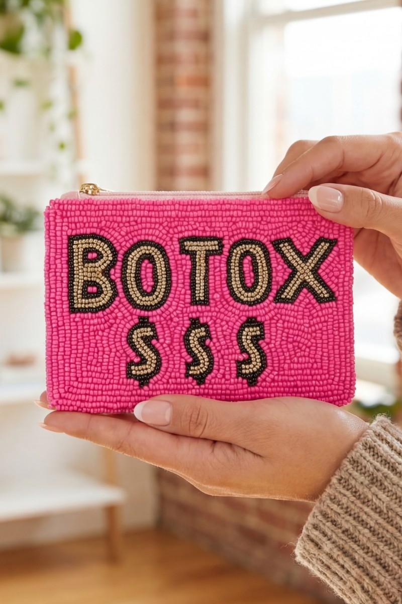 Botox Money Seed Beaded Coin Purse