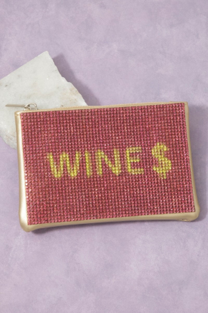 Wine $ Pave Coin Purse