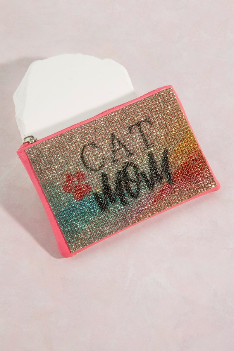 Cat Mom Pave Coin Purse
