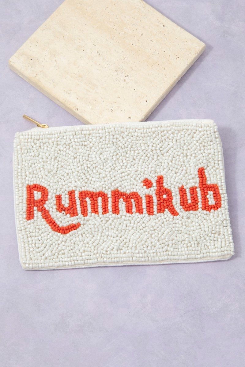 Rummikub Beaded Coin Purse