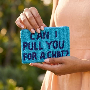 Can I Pull You For A Chat Beaded Coin Pouch