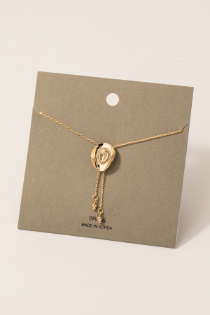 Chain Strands Cowboy Hat Pendant Necklace