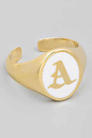 Initial Alphabet Signet Ring