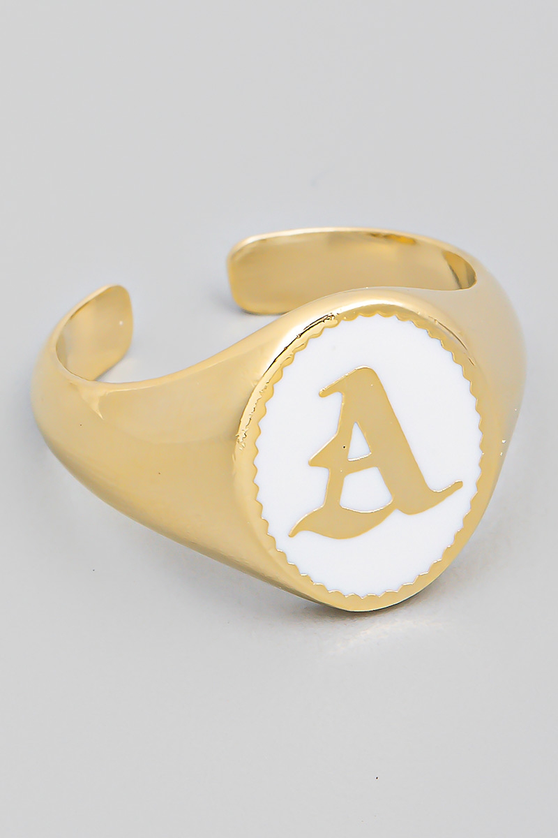 Initial Alphabet Signet Ring
