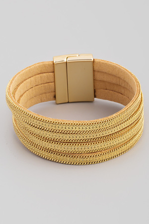 Bargain Trendy Gold Tone Stainless Steel Watch Bracelet J1140_K0013677 main image 1