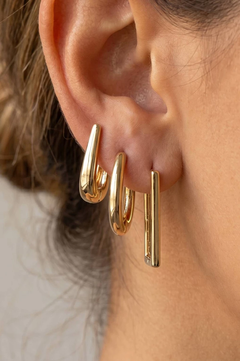 Mixed Multi Hoop Earring Set