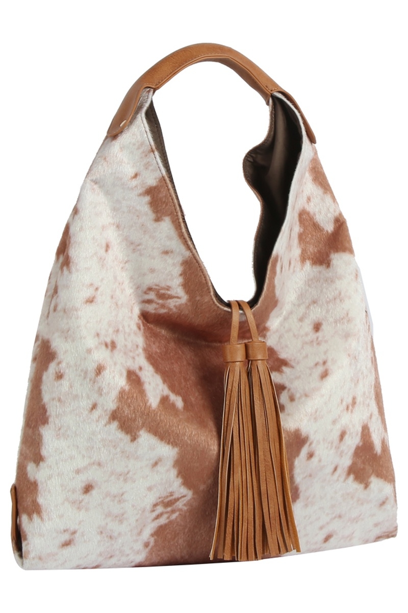 Calf Hair Cow Printed Shoulder Bag