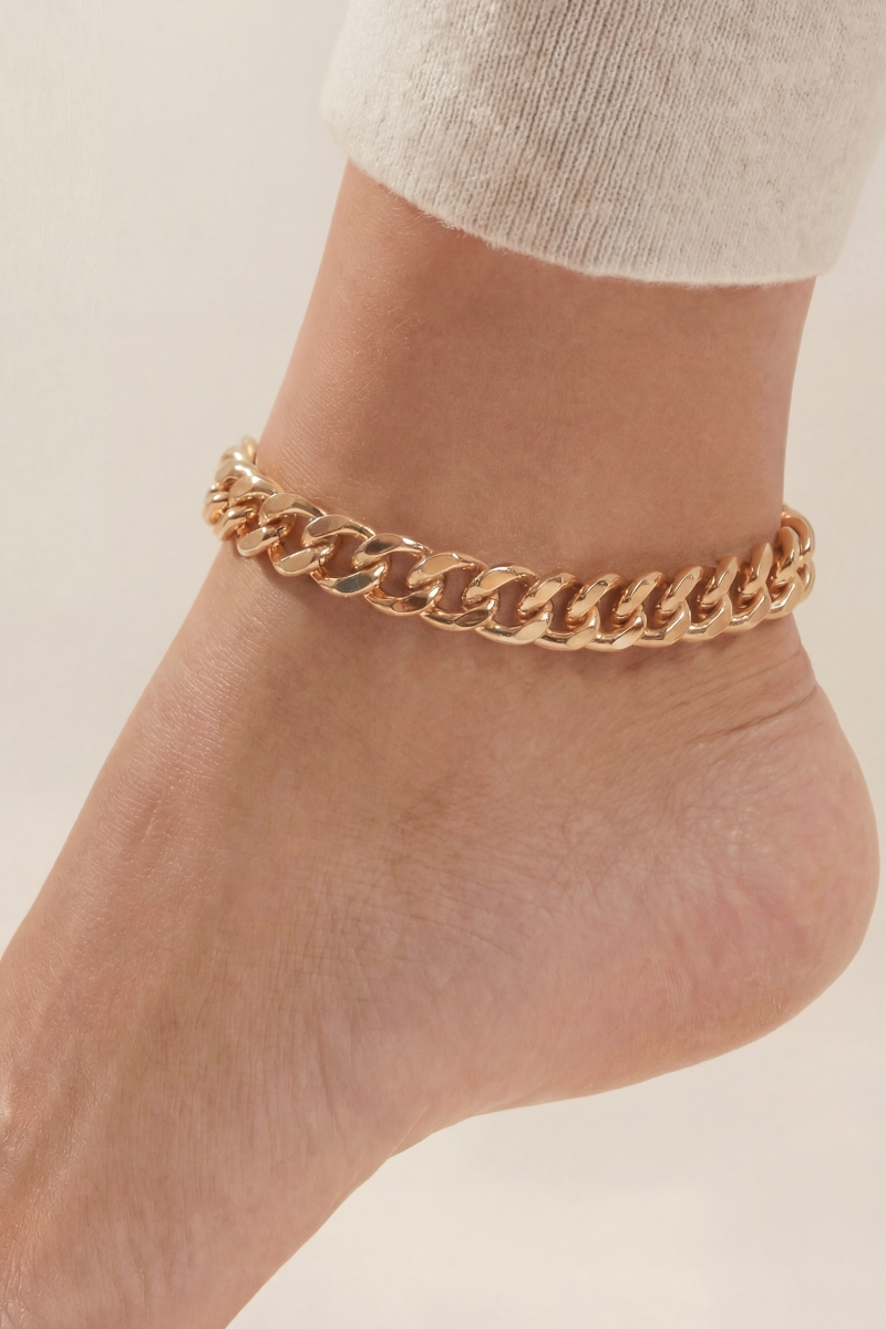 Metal Curb Chain Anklet