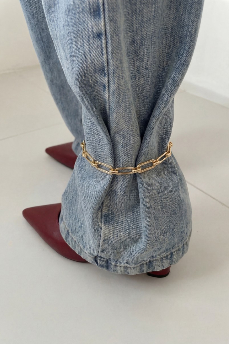 Stainless Steel Oval Chain Link Anklet