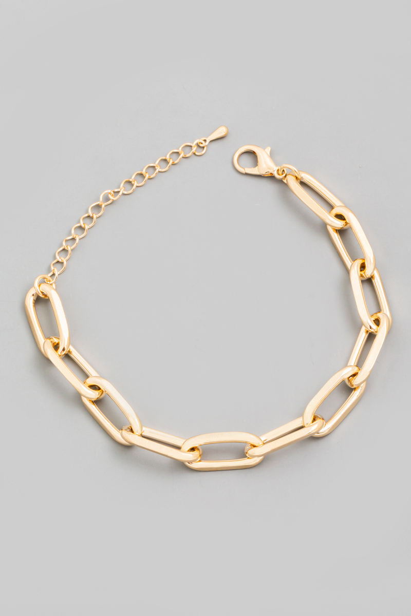 Oval Cable Link Chain Bracelet