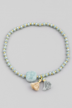 Dainty Semi Precious Stone Bead Bracelet