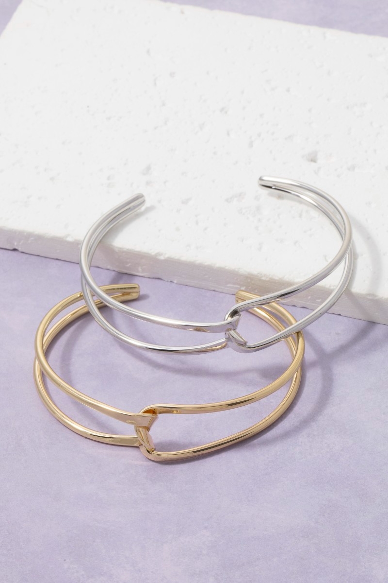 Twisted Wire Open Cuff Bracelet