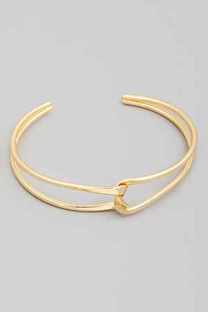 Twisted Wire Open Cuff Bracelet