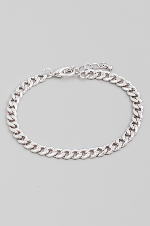Lobster Clasp Curb Chain Bracelet