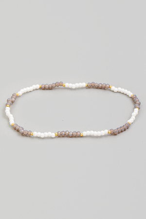 Two Tone Mini Beaded Bracelet