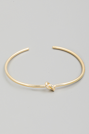 Metallic Knot Cuff Bracelet