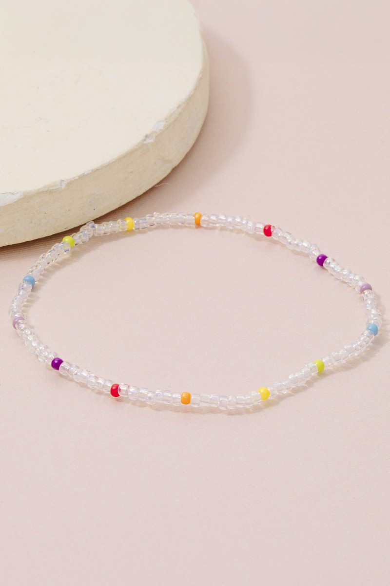 Dainty Glass Beaded Bracelet