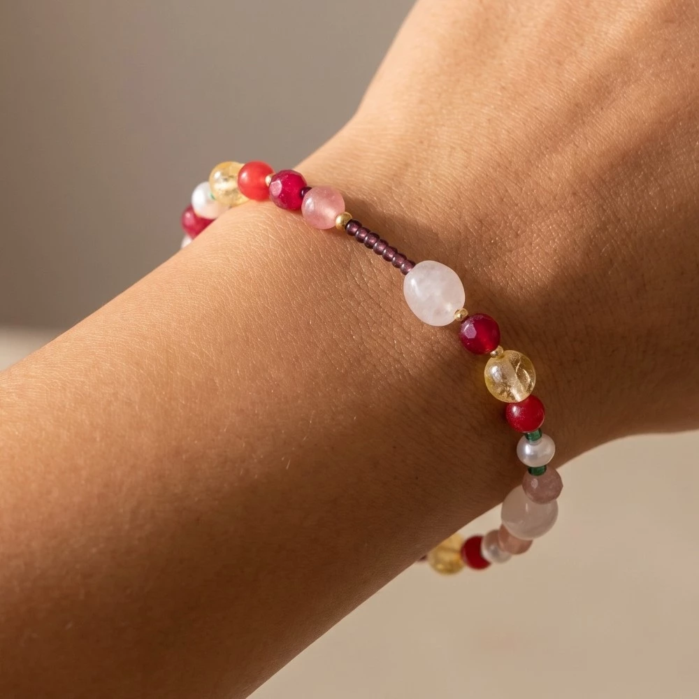 Assorted Glass Beaded Bracelet