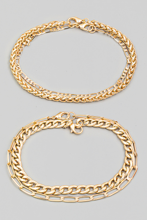Assorted Chain Clasp Bracelet