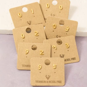 Birth Year Stud Earrings