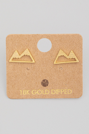 Mini Mountain Cutout Stud Earrings