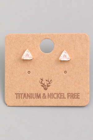 Mini Triangle Stud Earrings