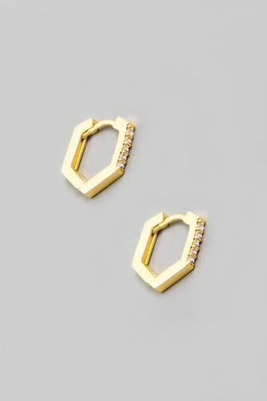 Mini Geo Hoop Huggie Earrings