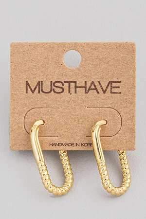 Mini Oval Hoop Huggie Earrings