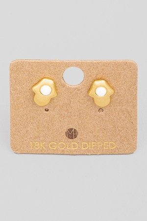 Mini Hamsa Hand Opal Stud Earrings