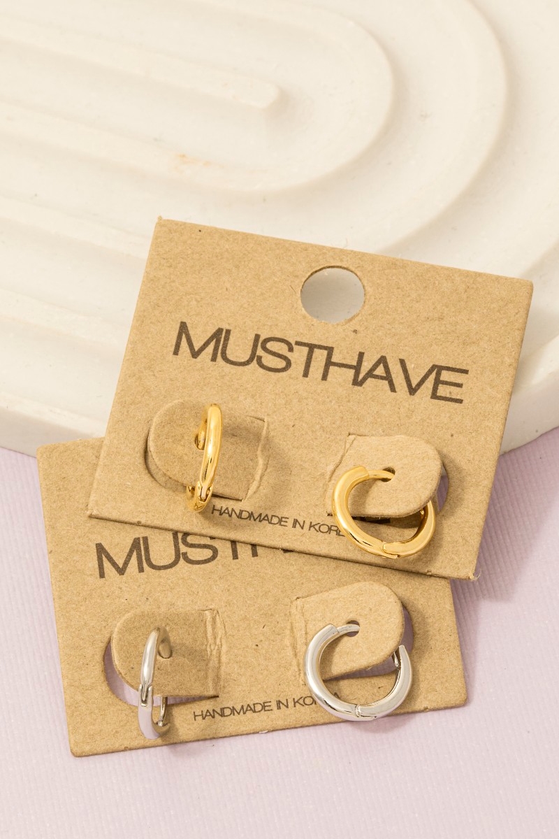 Minimalist Mini Huggie Earrings