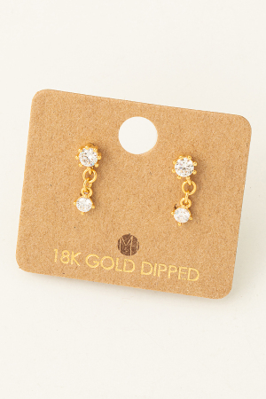 Mini Cz Stud Earrings