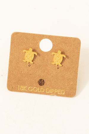 Mini Sea Turtle Stud Earrings