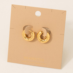 Small Tube Hoop Earrings